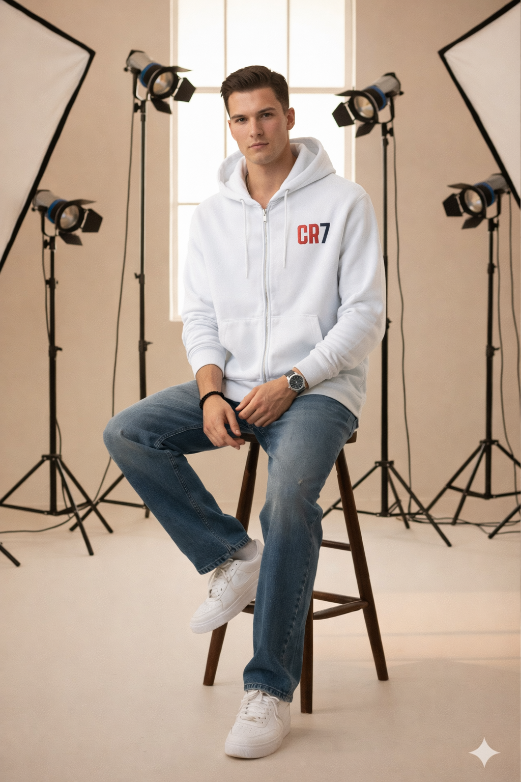 Unisex CR7 Zip Hoodie